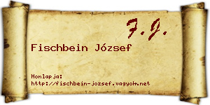 Fischbein József névjegykártya